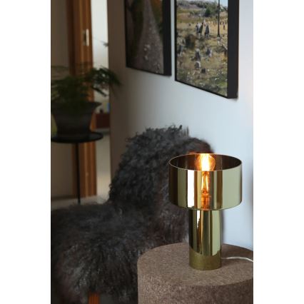 Markslöjd 109145 - Lampe de table CORIN 1xE27/60W/230V dorée