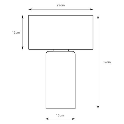Markslöjd 109145 - Lampe de table CORIN 1xE27/60W/230V dorée