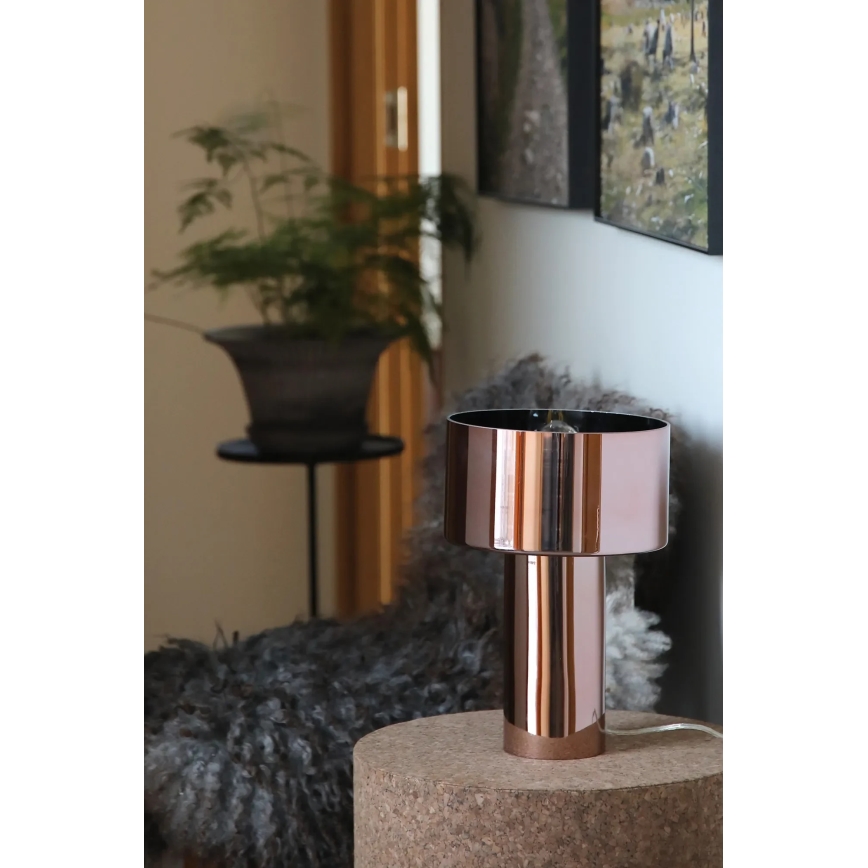 Markslöjd 109146 - Lampada da tavolo CORIN 1xE27/60W/230V oro rosa