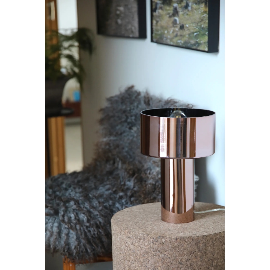 Markslöjd 109146 - Lampada da tavolo CORIN 1xE27/60W/230V oro rosa