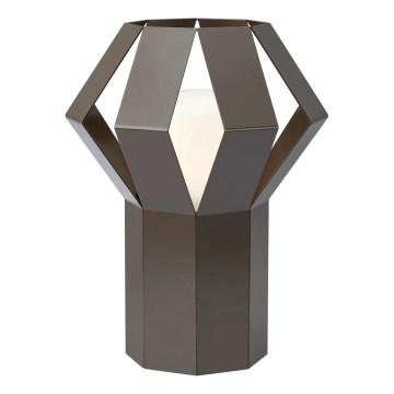 Markslöjd 109148 - Lampada da tavolo OCTA 1xE27/60W/230V marrone
