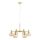 Markslöjd 109153 - Suspension sur câble AMBRA 6 x E14, 40 W max., 230 V, Ø 75 cm, doré / beige fumé