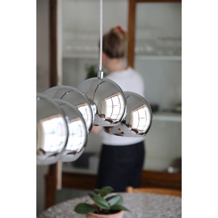 Markslöjd 109168 - Suspension sur câble CUPOLO 7xE14/40W/230V chrome brillant