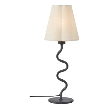 Markslöjd 109171 - Lampada da tavolo VEYA 1xE14/40W/230V lino/nero