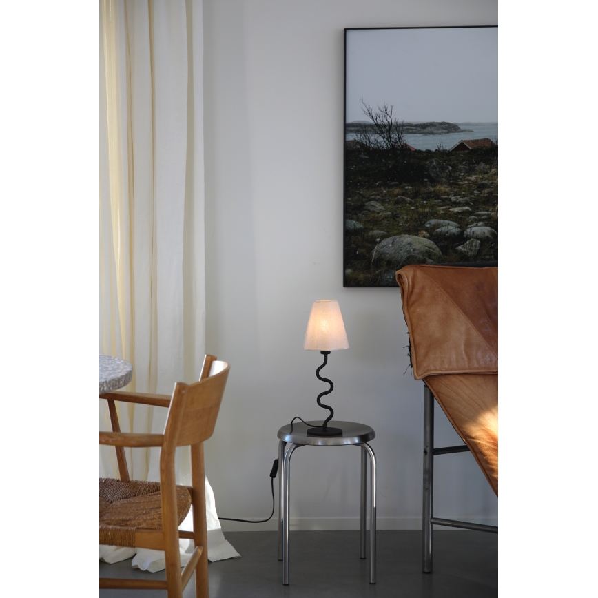 Markslöjd 109171 - Lampe de table VEYA 1xE14/40W/230V lin/noir