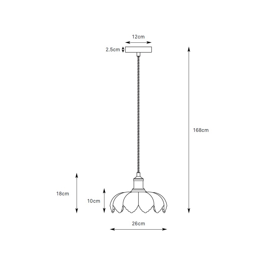 Markslöjd 109177 - Suspension sur câble KURAGE 1xE27/40W/230V laiton/vert fumé