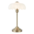 Markslöjd 109179 - Tischlampe KURAGE 1xE27/60W/230V Messing/weiß