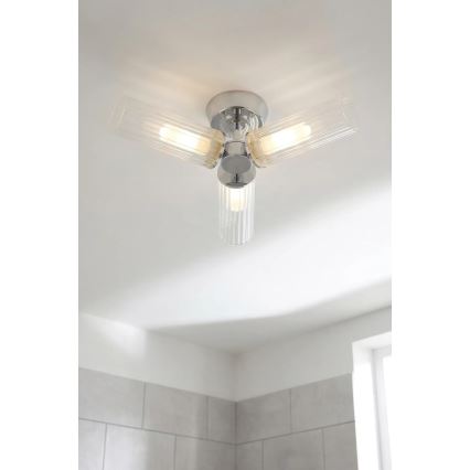 Markslöjd 109237 - Plafonnier de salle de bains à montage en surface RIMINI 3xG9/20W/230V IP44 chromé brillant