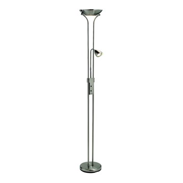Markslöjd 111241 - Lampada da terra con dimmer DETROIT 1xR7s/230W/230V + 1xGU10/35W cromo lucido