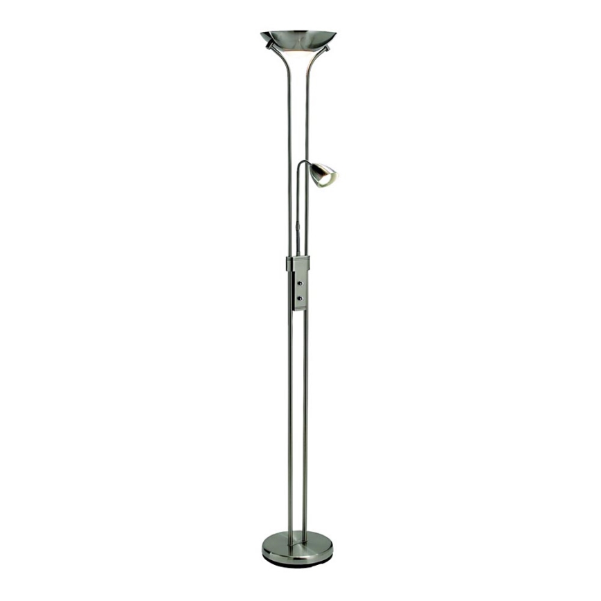 Markslöjd 111241 - Lampada da terra con dimmer DETROIT 1xR7s/230W/230V + 1xGU10/35W cromo lucido