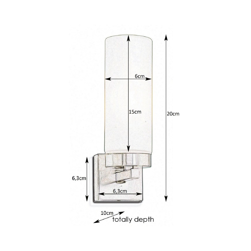 Markslöjd 234744 - Applique da bagno STELLA 1xE14/40W/230V IP144