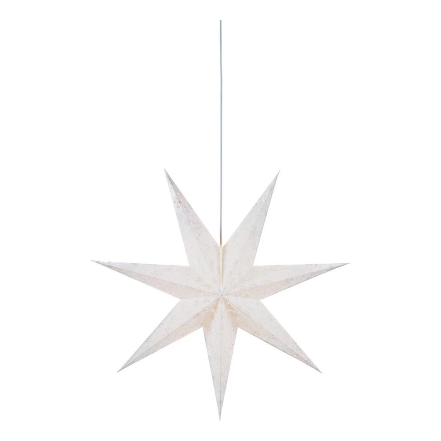 Markslöjd 700115 - Decorazione natalizia ARATORP 1xE14/25W/230V 75 cm bianco
