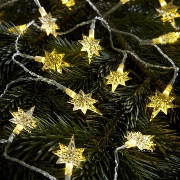 Markslöjd 702935 - Guirlande de Noël à LED STJÄRNA 20xLED/3xAA 1,9m blanc chaud