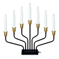 Markslöjd 703578 - Chandelier de Noël BROSA 7xE10/3W/230/34V noir