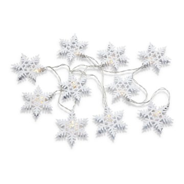 Markslöjd 703747 - Guirlande LED PRINCE, 10 LED, 3 piles AA, 2,15 m, blanc chaud