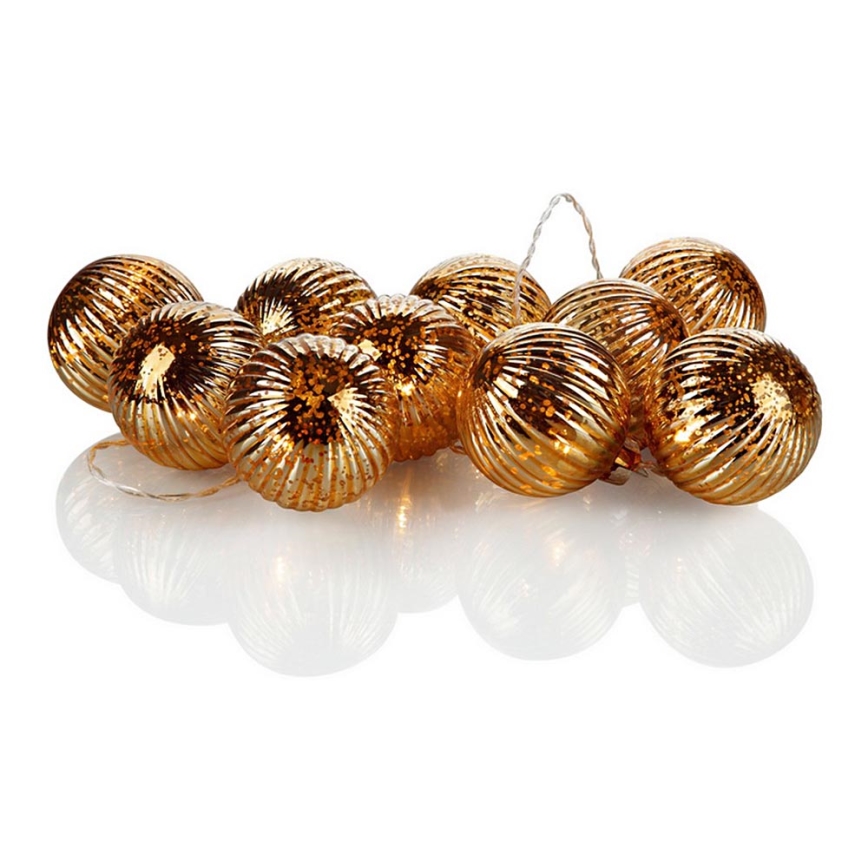 Markslöjd 703781 - Guirlande de Noël BIGSOLO 10xLED/3xAA 1,65m blanc chaud