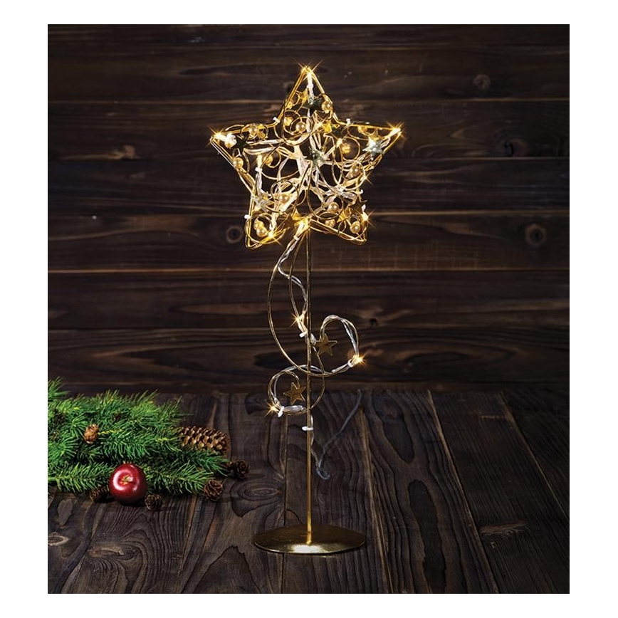 Markslöjd 703900 - Decorazione di Natale LED HAGABERG 20xLED/0,5W/230/24V oro