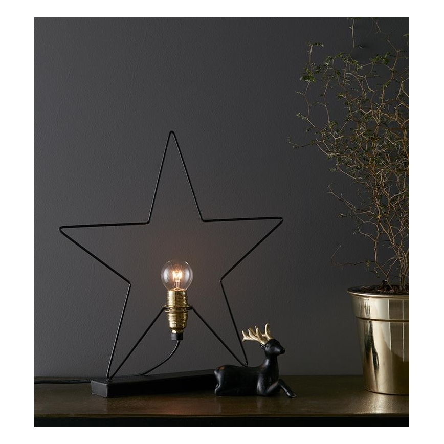 Markslöjd 703935 - Decorazione di Natale RAPP 1xE14/25W/230V nero