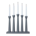Markslöjd 704197 - Weihnachtskerzenhalter MASESKÄR 5xE10/3W/230V grau