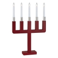 Markslöjd 704220 - Weihnachtskerzenleuchter SUNDSTOORP 5xE10/3W/230V rot