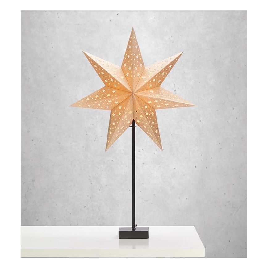 Markslöjd 704454 - Decorazione natalizia SOLVALLA 1xE14/25W/230V dorata 69 cm