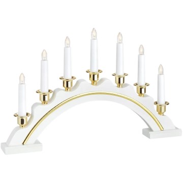 Markslöjd 704768 - Bougeoir de Noël LED CELINE LED/1,4W/230V pin/blanc