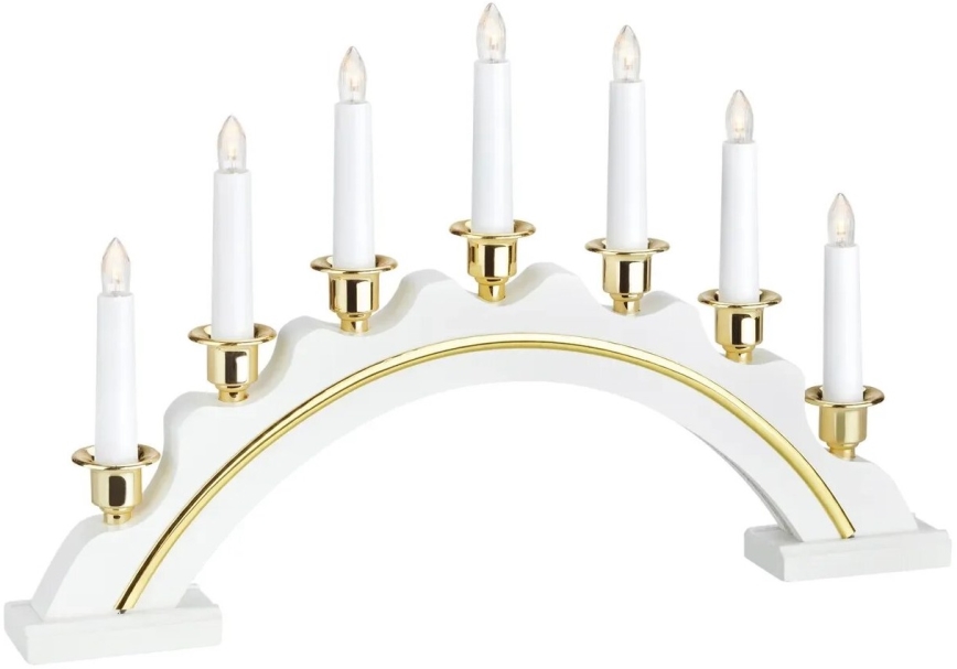 Markslöjd 704768 - Bougeoir de Noël LED CELINE LED/1,4W/230V pin/blanc