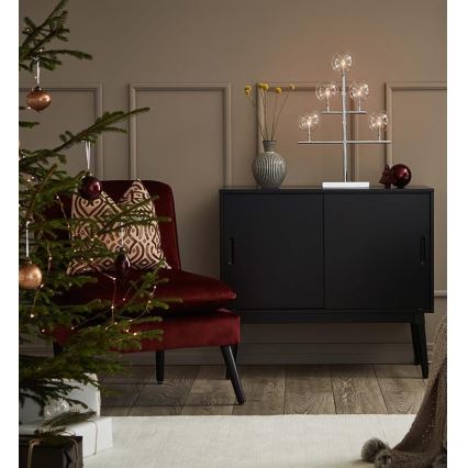 Markslöjd 704820 - Candelabro natalizio MAESTRO 5xE5/0,8W/230/12V cromo lucido