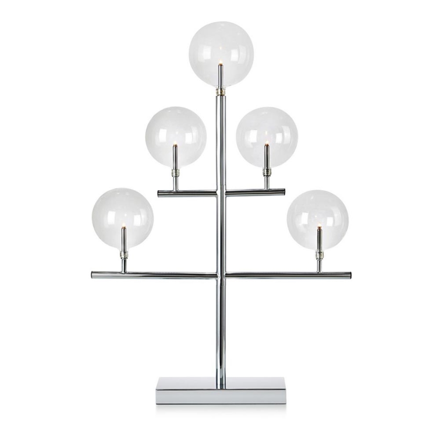 Markslöjd 704820 - Candelabro natalizio MAESTRO 5xE5/0,8W/230/12V cromo lucido