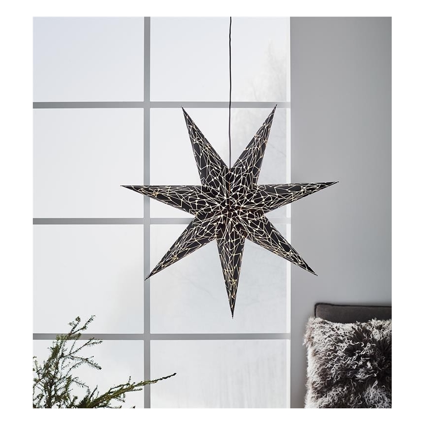 Markslöjd 704877 - Decorazione di Natale KARLA 1xE14/25W/230V nero 75 cm