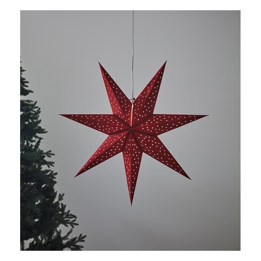 Markslöjd 704902 - Decorazione di Natale CLARA 1xE14/6W/230V 75 cm rosso