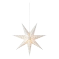 Markslöjd 704910 - Decorazione natalizia OLIVIA 1xE14/6W/230V 75 cm bianco