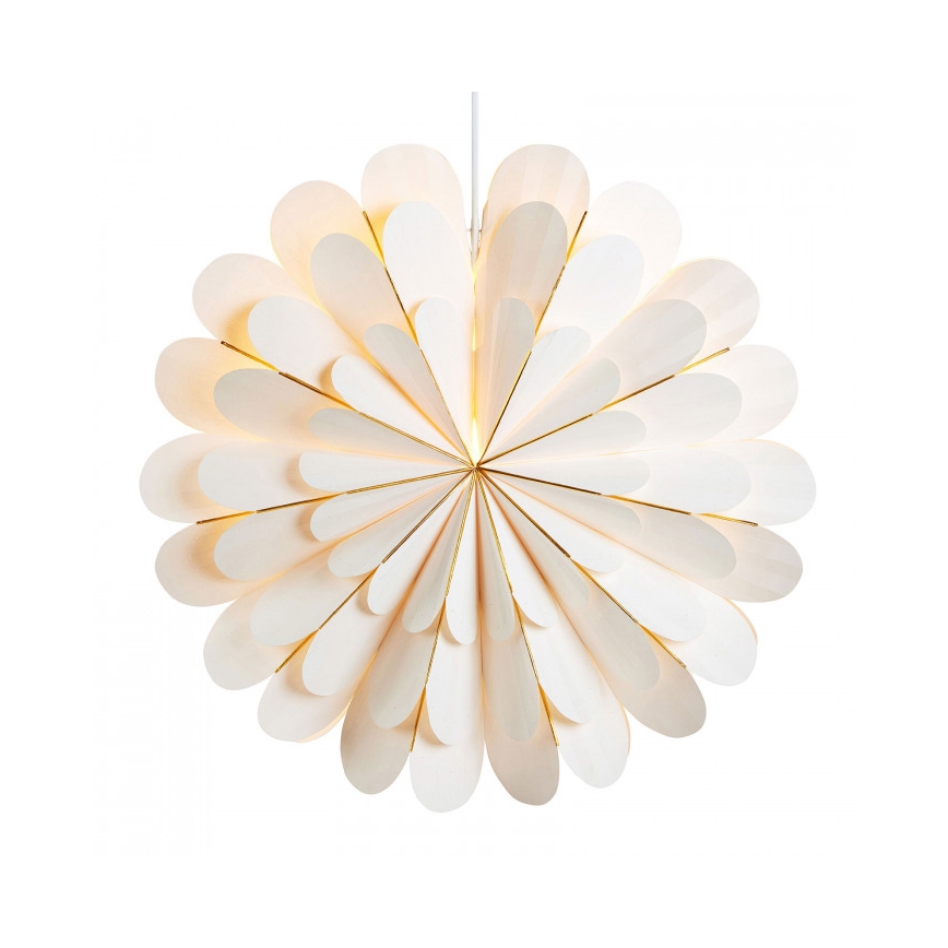 Markslöjd 705309 - Decorazione natalizia MARIGOLD 1xE14/25W/230V d. 60 cm bianco