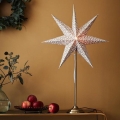 Markslöjd 705310 - Decorazione natalizia BAROQUE 1xE14/25W/230V 65 cm bianco/cromo opaco