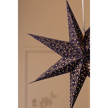 Markslöjd 705317 - Décoration de Noël BAROQUE 1xE14/25W/230V Ø 75 cm bleue