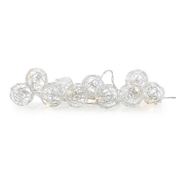 Markslöjd 705442 - Guirlande lumineuse décorative LED ZOO 10xLED/2xAA 1,6m blanc chaud