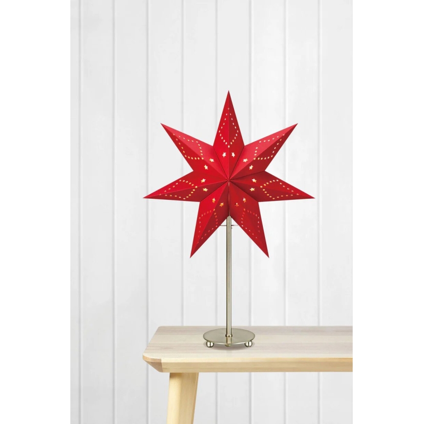 Markslöjd 705544 - Decorazione natalizia SATURNUS 1xE14/25W/230V 35 cm rosso