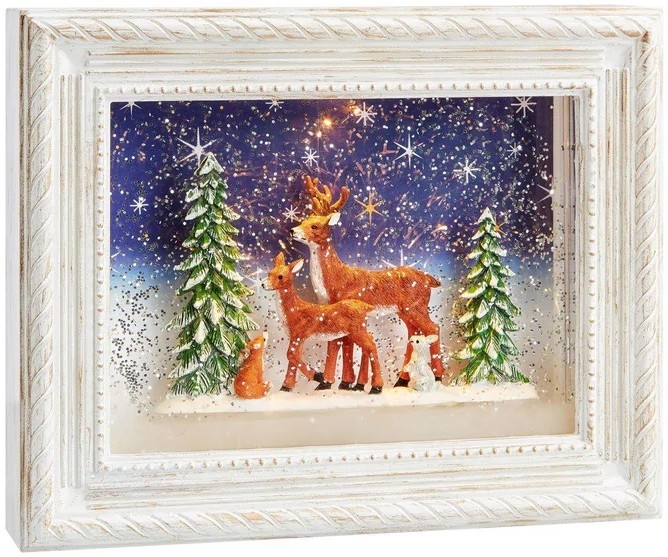 Markslöjd 705554 - LED Weihnachtsdekoration REINHARD LED/0,06W/4xAA/warmweiß weiß/Patina