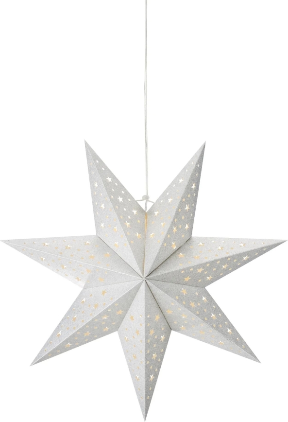 Markslöjd 705612 - BLANK Décoration de Noël LED, 0,2 W, 3x AA, Ø 45 cm, argentée