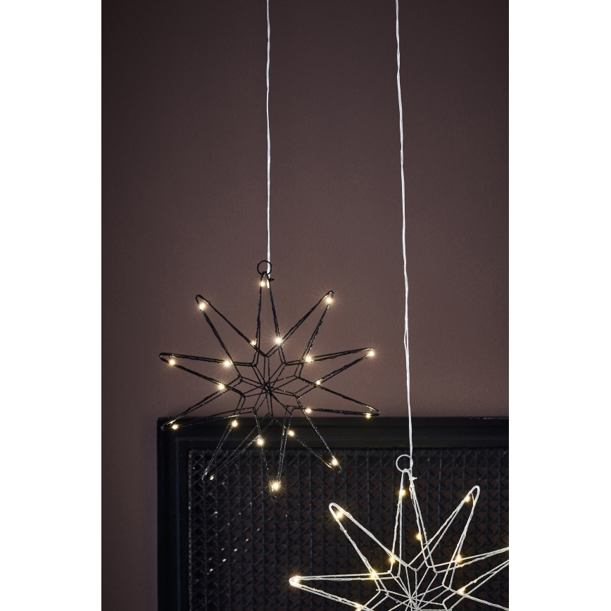 Markslöjd 705749 - Décoration de Noël GLEAM LED/0,6W/3xAA noir