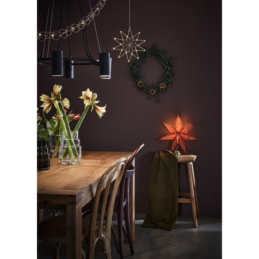 Markslöjd 705753 - Dekorative LED-Kette SERVE LED/3xAA 1,9m silbern