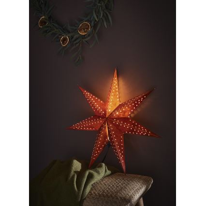 Markslöjd 705807 - Weihnachtsdekoration EMBLA 1xE14/6W/230V Ø 45 cm rot