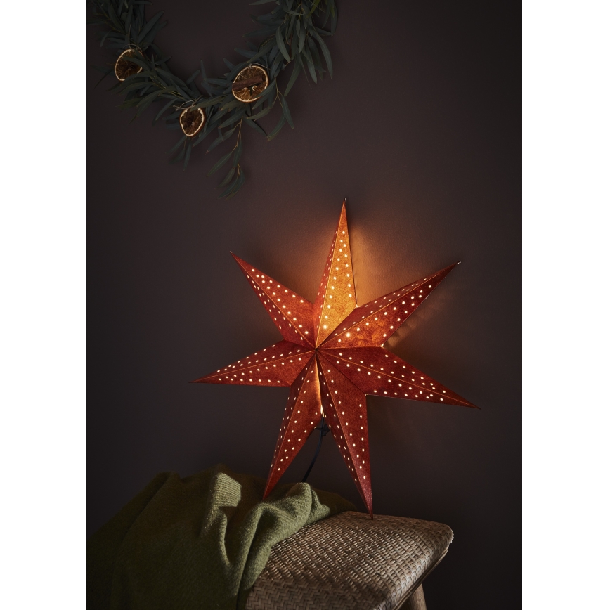 Markslöjd 705807 - Weihnachtsdekoration EMBLA 1xE14/6W/230V Ø 45 cm rot