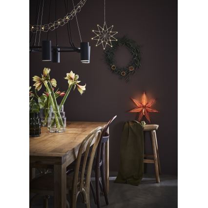 Markslöjd 705807 - Weihnachtsdekoration EMBLA 1xE14/6W/230V Ø 45 cm rot