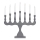Markslöjd 705813 - Candelabro natalizio SVANEHOLM 7xE10/3W/230V pino/grigio