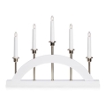 Markslöjd 705832 - Candelabro di natale BRIDGE 5xE10/3W/230V bianco