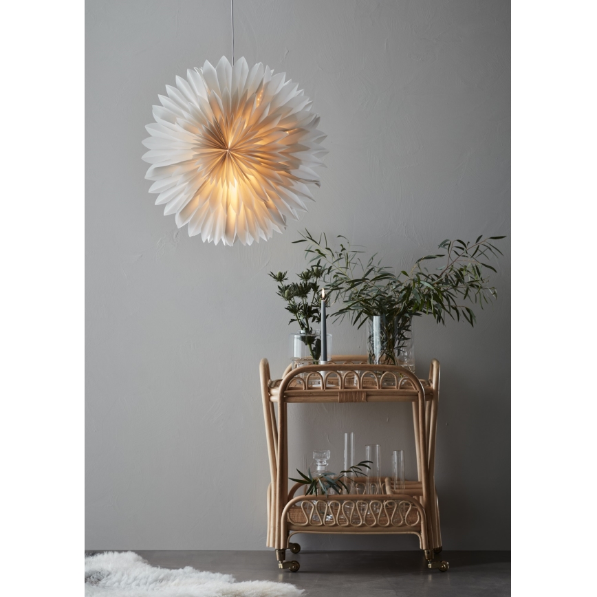 Markslöjd 705841 - Decorazione natalizia SOLINA 1xE14/25W/230V diametro 60 cm bianco