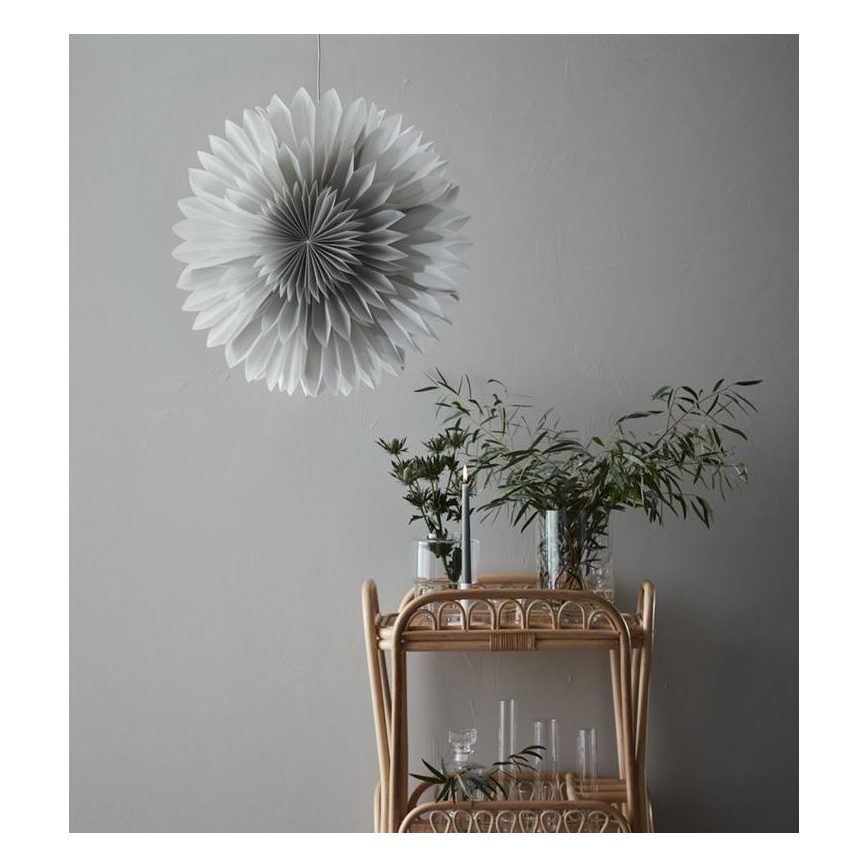 Markslöjd 705841 - Decorazione natalizia SOLINA 1xE14/25W/230V diametro 60 cm bianco