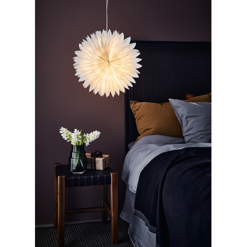 Markslöjd 705843 - Decorazione natalizia SOLINA 1xE14/25W/230V diametro 45 cm bianco