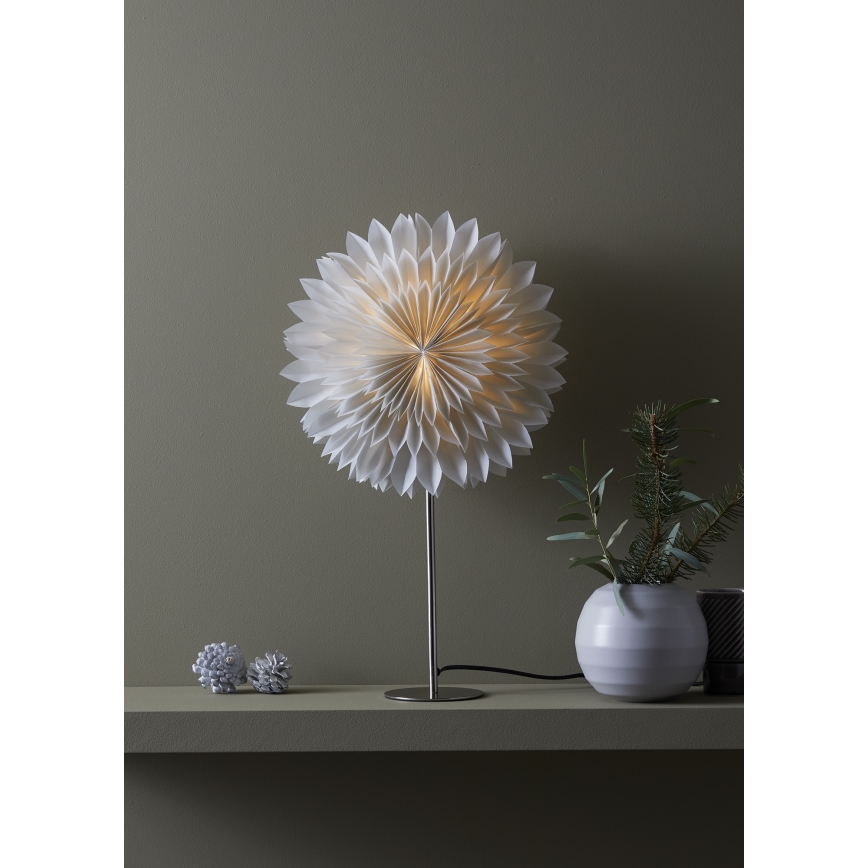 Markslöjd 705845 - Decorazione natalizia SOLINA 1xE14/25W/230V diametro 35 cm bianco